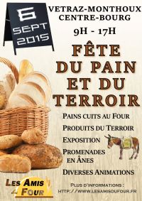 Fête du pain et du terroir. Le dimanche 6 septembre 2015 à Vétraz-Monthoux. Haute-Savoie. 